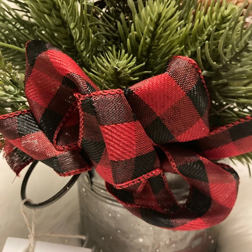 Decorative winter greenery